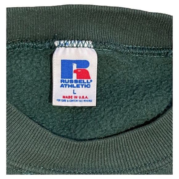 Vintage GreenBrook Made In U.S.A Green Russel Athletic Men Crewneck Sweater - Picture 5 of 5